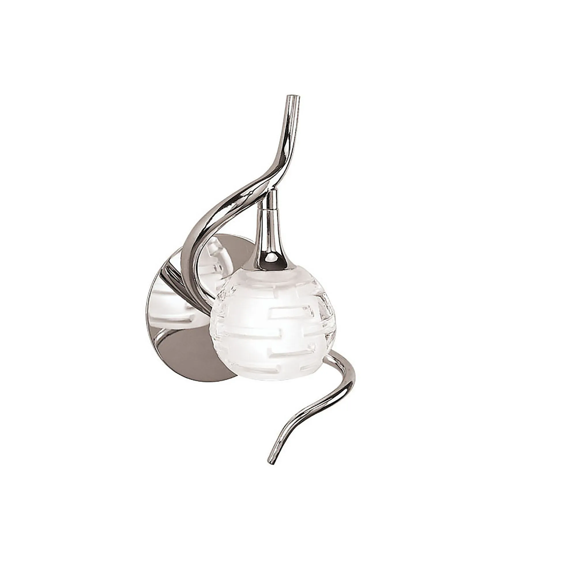 Dali Polished Chrome Wall Lights Mantra Armed Wall Lights